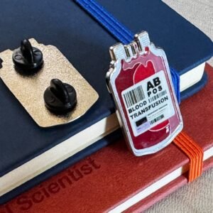 Blood transfusion AB Pos pin