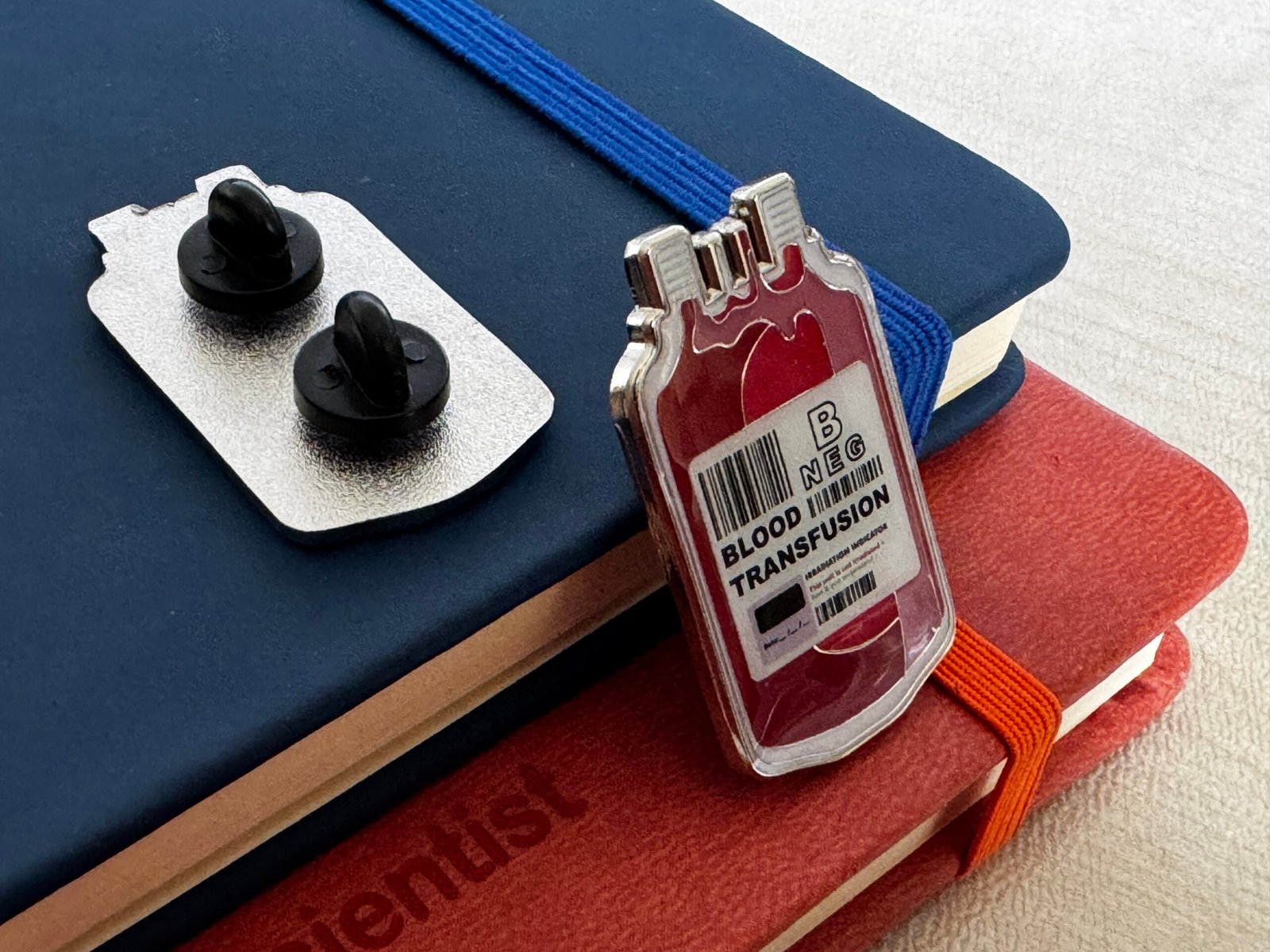 Blood transfusion B Neg pin