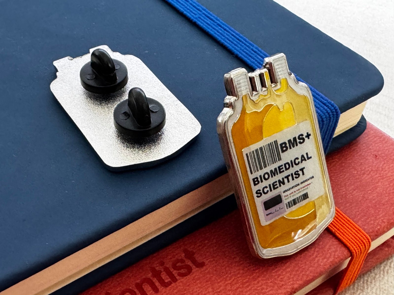 Biomedical scientist plasma/platelet pin