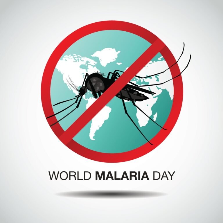 world malaria day, vector illustration,flat design